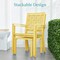 Best Choice Products 3-Piece Stackable Patio Bistro Set, Outdoor Chat Furniture w/ 2 Chairs, Table